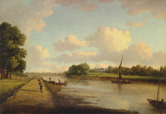 View on the River Thames at Richmond by William Marlow