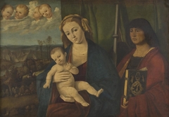 Virgin and Child, with Saint James the Great by Marco Basaiti