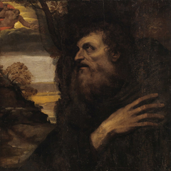 Vision des Heiligen Antonius Abbas by Girolamo Muziano