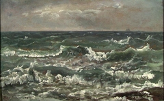 Waves and Breakers in the Bay of Naples by Johan Christian Dahl