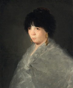 Woman in a Grey Shawl by follower of Francisco José de Goya y Lucientes