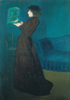 Woman with a Birdcage by József Rippl-Rónai