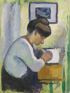 Woman Writing by August Macke