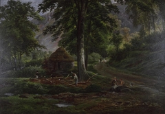 Woodland scene by Anonymous