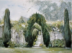 Yew Arches, Garsington Manor by Ariel Luke