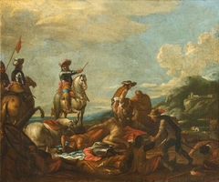 A Battle Scene by manner of Jan Wyck