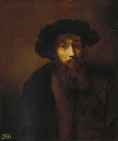 A Bearded Man in a Cap (after Rembrandt) by Thomas Gainsborough