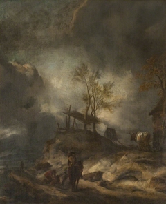 A Landscape with Dunes and Figures by Philips Wouwerman