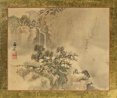 A Man taking a Rest under a Big Pine Tree by Tani Bunchō