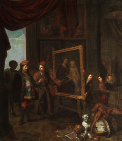 A Nobleman Visits an Artist in His Studio