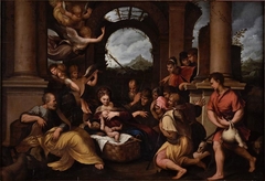 Adoration of the Shepherds by Girolamo da Treviso the Younger