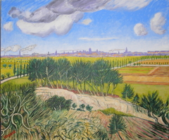 After Vincent 3. (2008), Oil on linen, 120 x 100 cm. by john albert walker