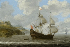 An English Ship Leaving the Coast by Anonymous