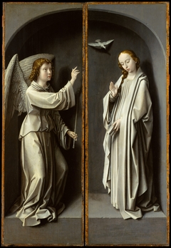 Archangel Gabriel; The Virgin Annunciate by Gerard David