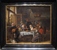 As the Old Sing, So Pipe the Young by Jan Steen