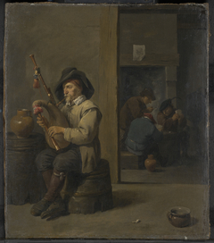 Bagpiper in an Inn by David Teniers the Younger