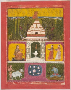 Bhairavi Ragini, Illustration from a Ragamala (Garden of Melodies) Series by anonymous painter