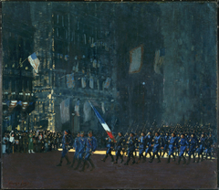 Blue Devils on Fifth Avenue by George Luks