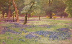 Bluebells at Kew by John Charles Dollman