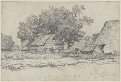 Boerderij in Eursinge bij Westerbork te Drente by Willem Roelofs I
