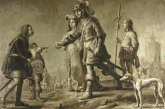 Boudewijn of Heusden and his Wife Sophia Receive Honors from the Envoy of King Edmund (Interview between Boudewyn of Heusden and the English Ambassador) by Unknown Artist