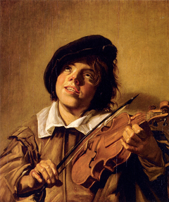 Boy Playing A Violin by Judith Leyster