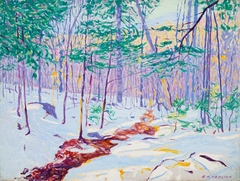 Brook in Winter by Edwin Ambrose Webster