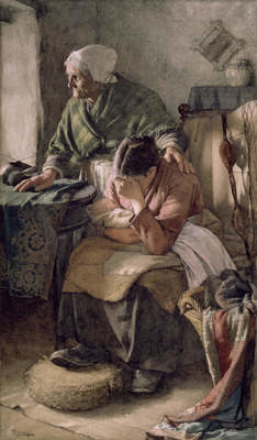 But Men Must Work and Women Must Weep by Walter Langley