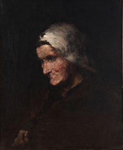 Cabeza de anciana by Augustin Théodule Ribot
