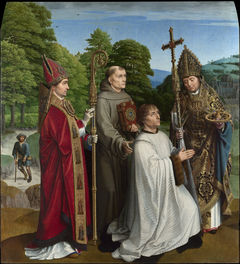 Canon Bernardijn Salviati and Three Saints by Gerard David
