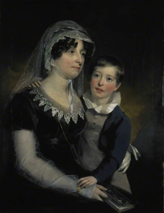 Carolina Oliphant, Lady Nairne, 1766 - 1845. Songwriter (With her son William Murray Nairne, later 6th Lord Nairne, 1808 - 1837) by John Watson Gordon