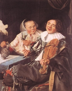 Carousing couple by Judith Leyster
