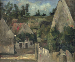 Carrefour de la rue Rémy à Auvers-sur-Oise (Crossroad of Rue Rémy, Auvers) by Paul Cézanne