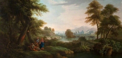 Classical Landscape with Trees and a Lake by James Norie