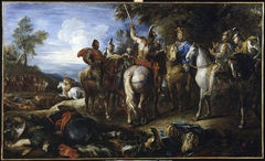 Conseil de guerre à cheval by Joseph Parrocel