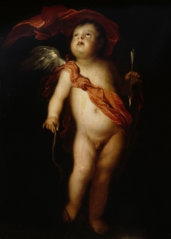 Cupid with his bow by Frans Wouters