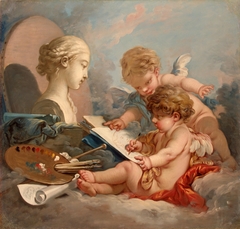 Cupids. Allegory of Painting