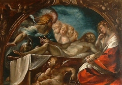 Dead Christ with Angels