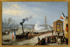 Débarquement des cendres de Napoléon Ier à Courbevoie, le 15 décembre 1840 by Victor Adam