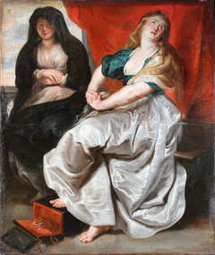 Die Büßerin Maria Magdalena mit ihrer Schwester Martha by Peter Paul Rubens