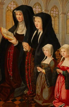Donor's Wife and Three Daughters by manner of Pieter Jansz Pourbus the Elder