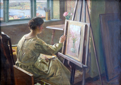 Elsa Nöbbe painting by Jacob Nöbbe