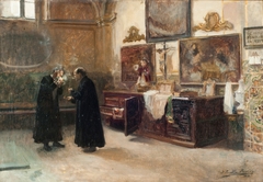 En la sacristia by Joaquín Sorolla