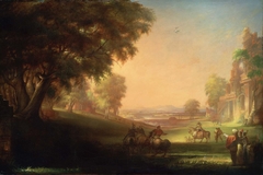 English Hunting Scene by William Rimmer