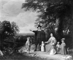 Family Group in a Landscape by Jacques d'Arthois