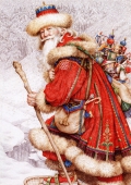 Father Christmas with toys