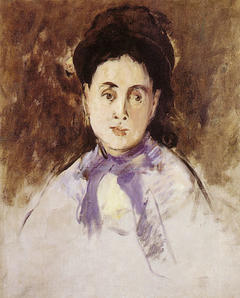 Femme en buste (Mme Bourdin) by Edouard Manet