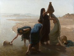 Femmes fellahs au bord du Nil by Léon Belly