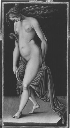 Frau mit Spiegel (Nachfolger) by Hans Baldung