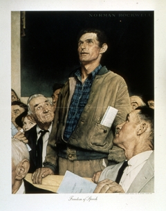 Freedom of Speech by Norman Rockwell